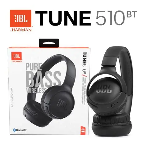 JBL Tune 510BT On-Ear Headphones (Black)